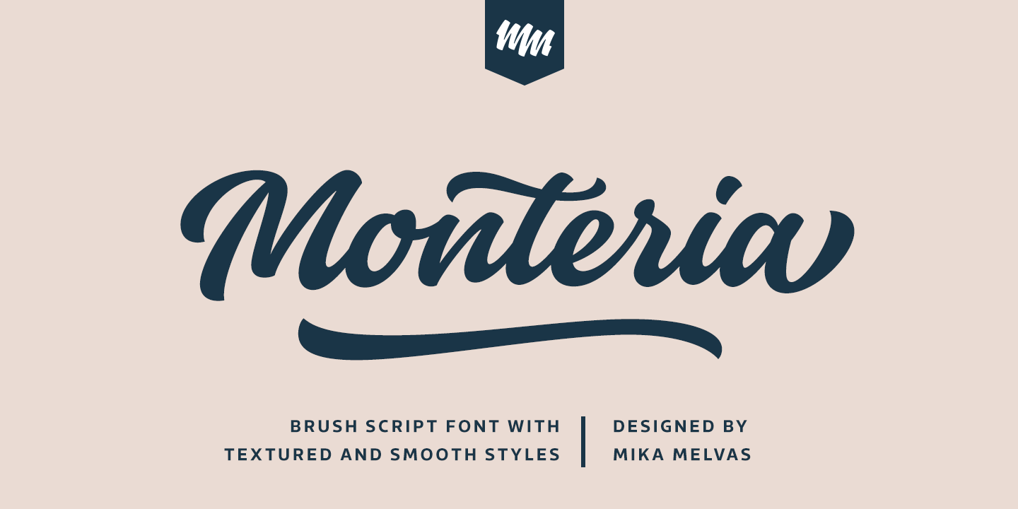 Шрифт Monteria